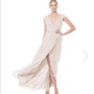 Cream bridesmaid dress